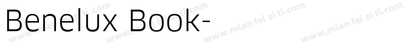 Benelux Book字体转换